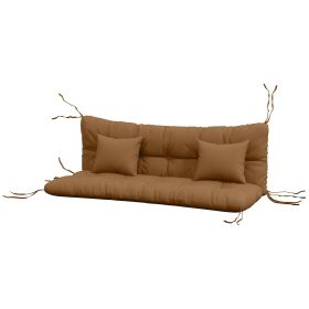 Outdoor Cushion Set Encru for Bench Seating Renewal Comfort Upgrade for Garden and Patio Furniture