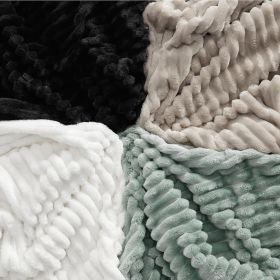 GentleSoft Black Throw Blanket for Couch - Cozy Soft Blankets for Women, Cute Small Fleece Throws for Girls, 50x60 Inches