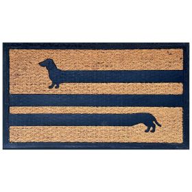 Funny Coir Doormat Hello There Welcome Front Porch Decor Doormat for The Entrance Way Outdoor with Heavy-Duty Non Slip Coconut Coir Doormat 30x17