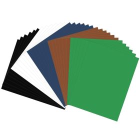 JULBEAR 30 Sheets Colored Cardstock, 5 Football Colors 180gsm 8.5 X 11 Inches Colorful Pastel Printer Construction Paper For Kids Scrapbook Schoo (Option: 30 sheets)