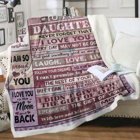 Gifts for Mom, Anniversary Birthday Gifts for Mom, Blanket to Mom from Daughter Son, Presents for Mother's Day, Soft Sherpa Blanket Bed Blanket (size: 150x200cm)