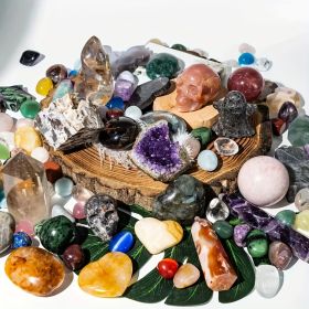 Deluxe Crystal Set Collection Box - Bohemian Style, Perfect for Jewelry Making & Elegant Home Decor, Unique Gift Idea for Christmas, Valentine's (weight: 6lb)